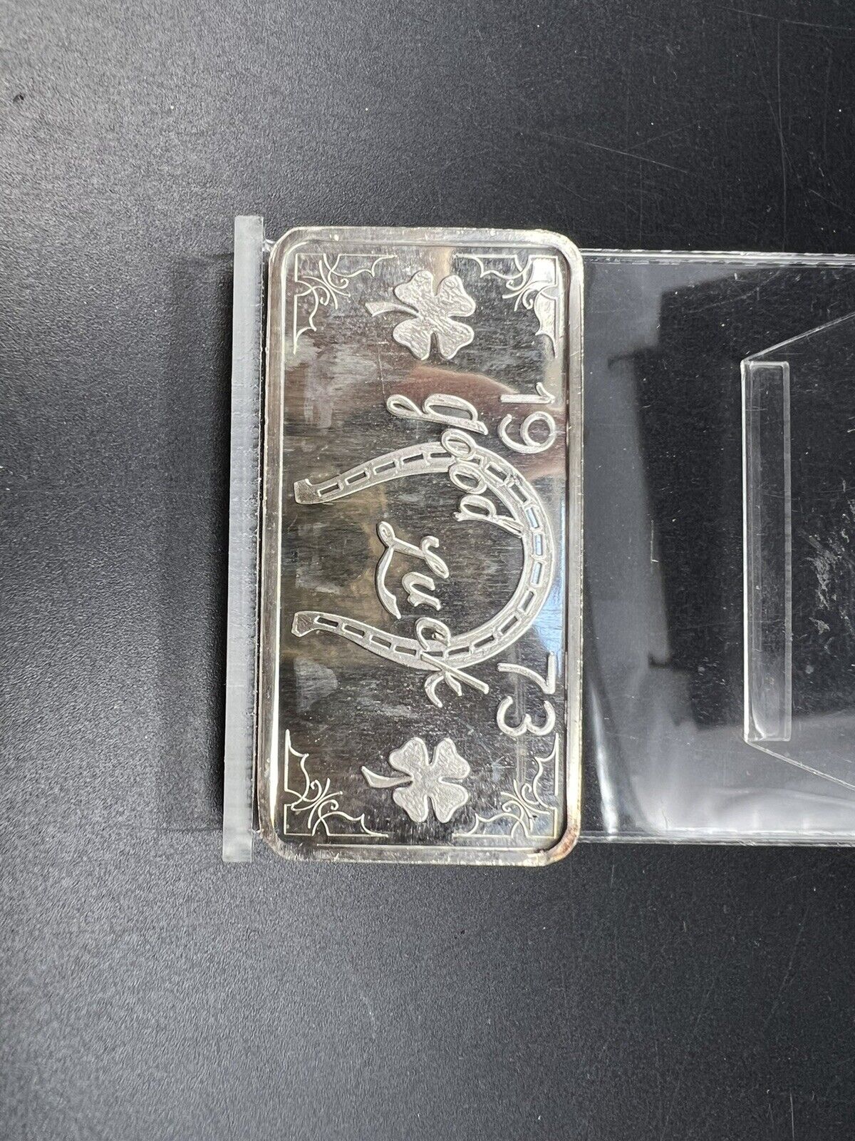 1973 Horse Shoe Horseshoe Good Luck 1 oz .999 Silver Bar Great Lakes Mint CH UNC