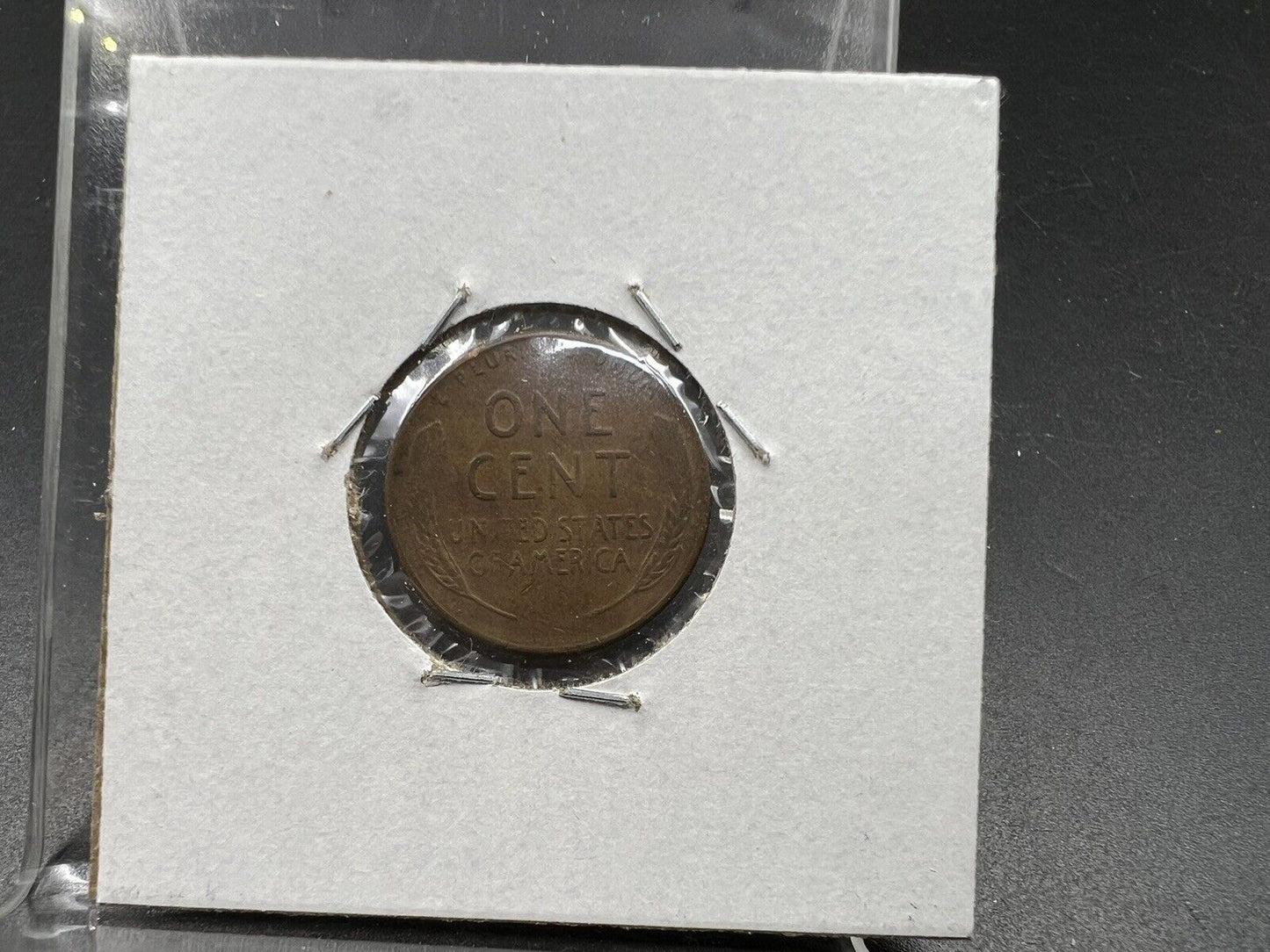 1947 D Lincoln Wheat Cent Circ Coin Laminated Planchet Error Coin VF