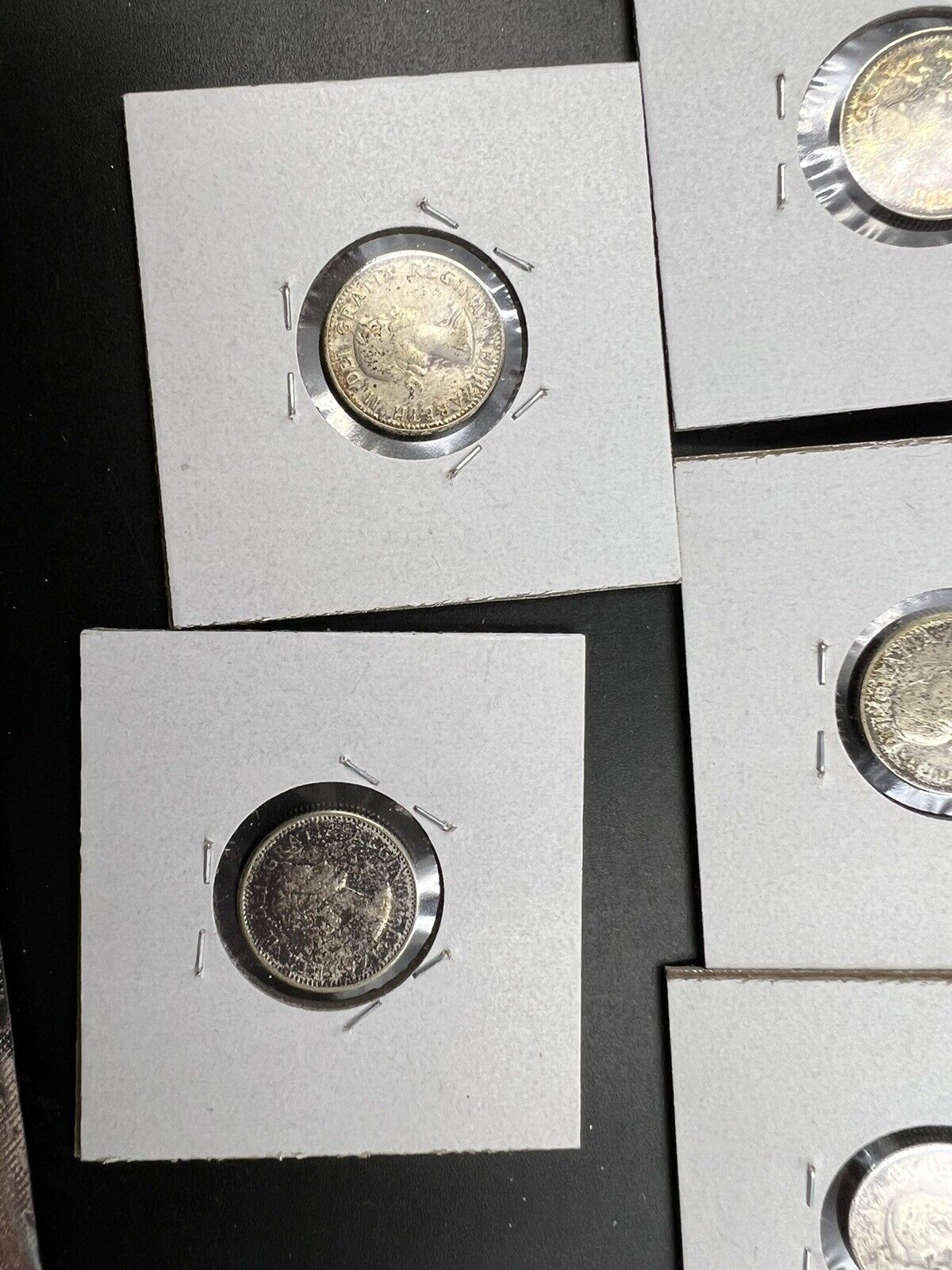 Toner Lot of 10 80% Canada Silver Dime Coins with Nice Toning