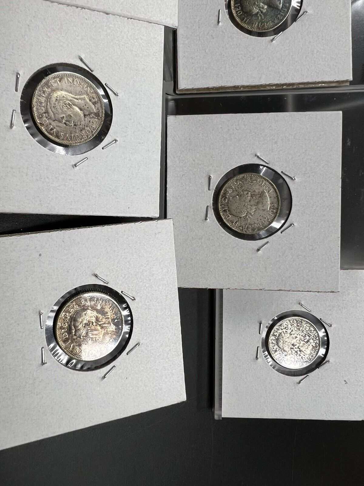 Toner Lot of 10 80% Canada Silver Dime Coins with Nice Toning