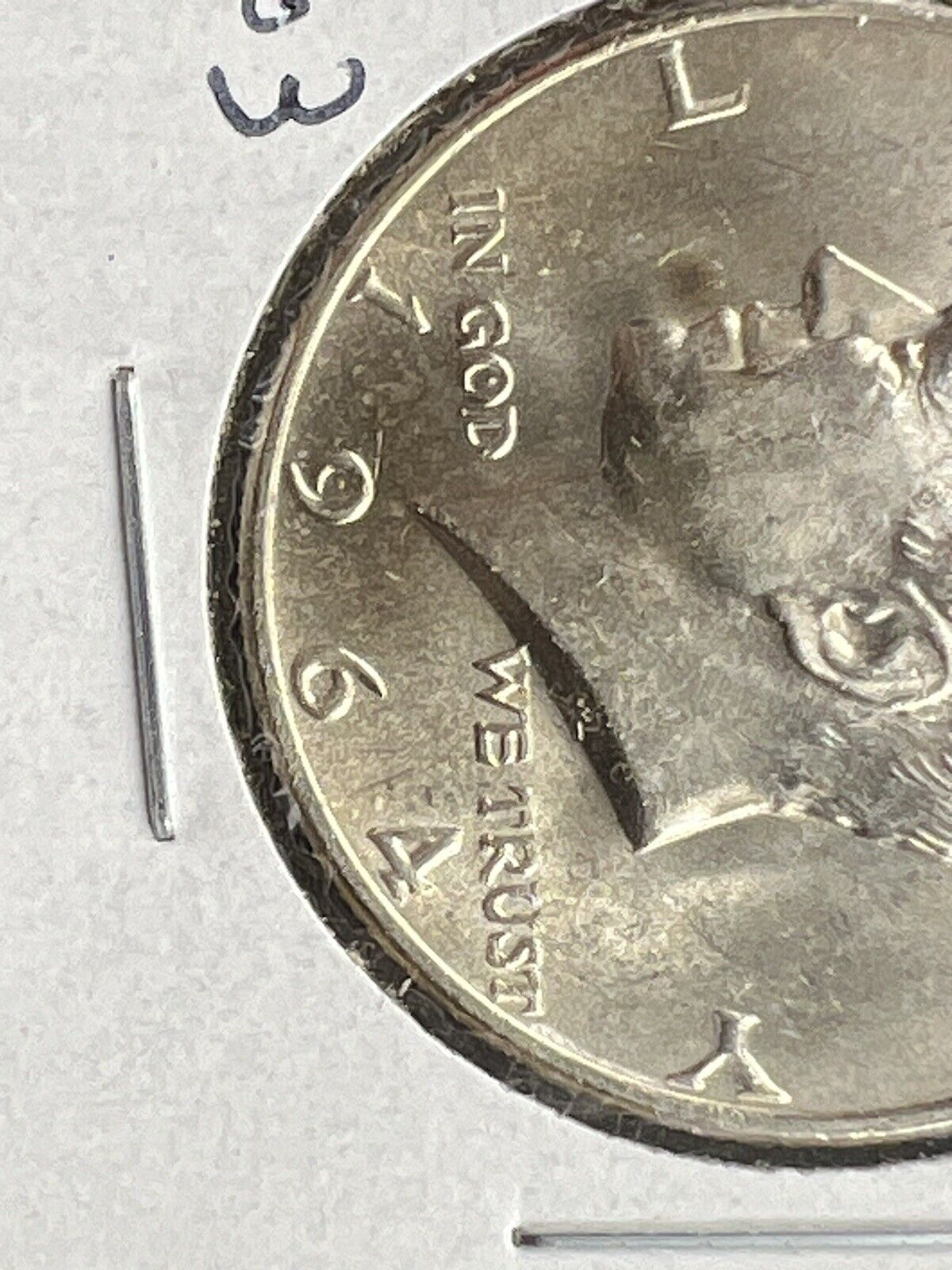 1964 D 50C Kennedy Half Dollar Coin BU UNC DDO Double Die OBV FS-103