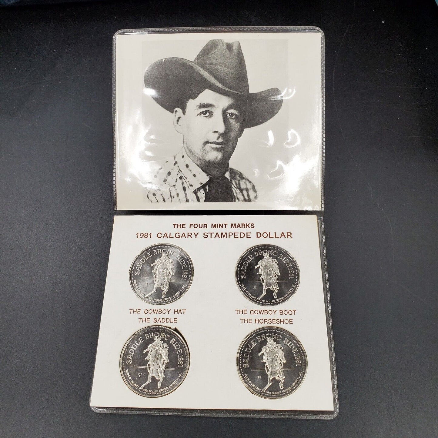 1981 Calgary Stampede Souvenir Dollar The Four Mint Mark Coin Set