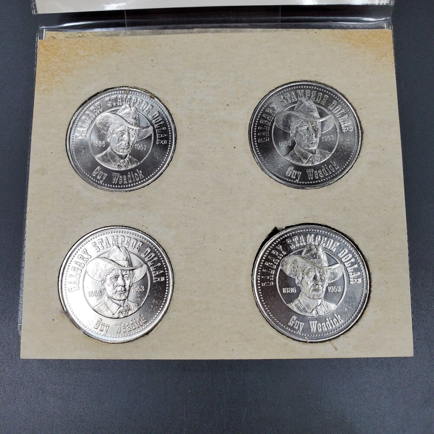 1981 Calgary Stampede Souvenir Dollar The Four Mint Mark Coin Set