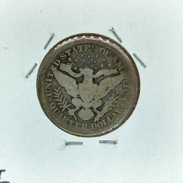 1892 P Barber Silver Quarter Coin Choice AG/Good Full Date First Year of Issue