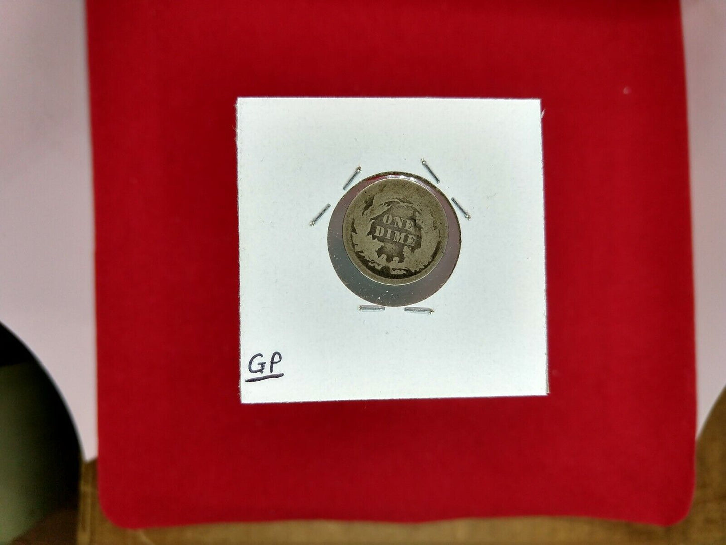 1876 P SEATED LIBERTY SILVER DIME COIN CHOICE AG / G GOOD Circulated