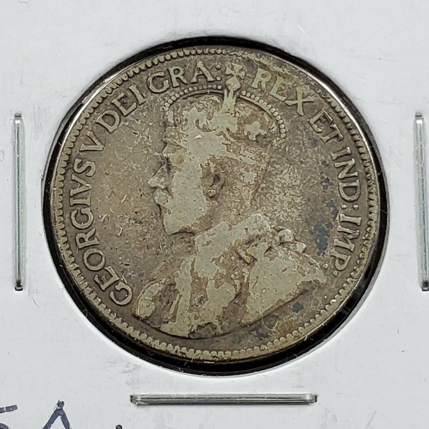 1913 Canada 25c 25 Cents Silver Quarter Coin Choice Fine Circulated