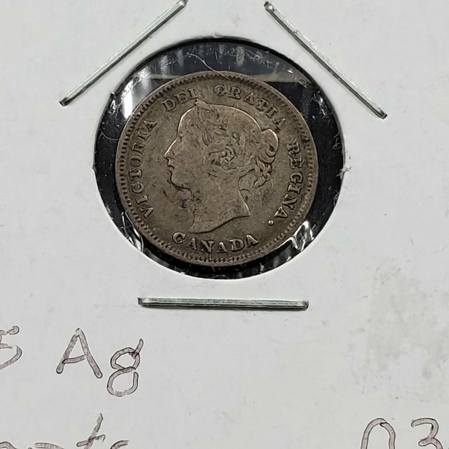 1891 Canada 5c 5 Cents Silver Nickel Coin Choice Fine Circulated
