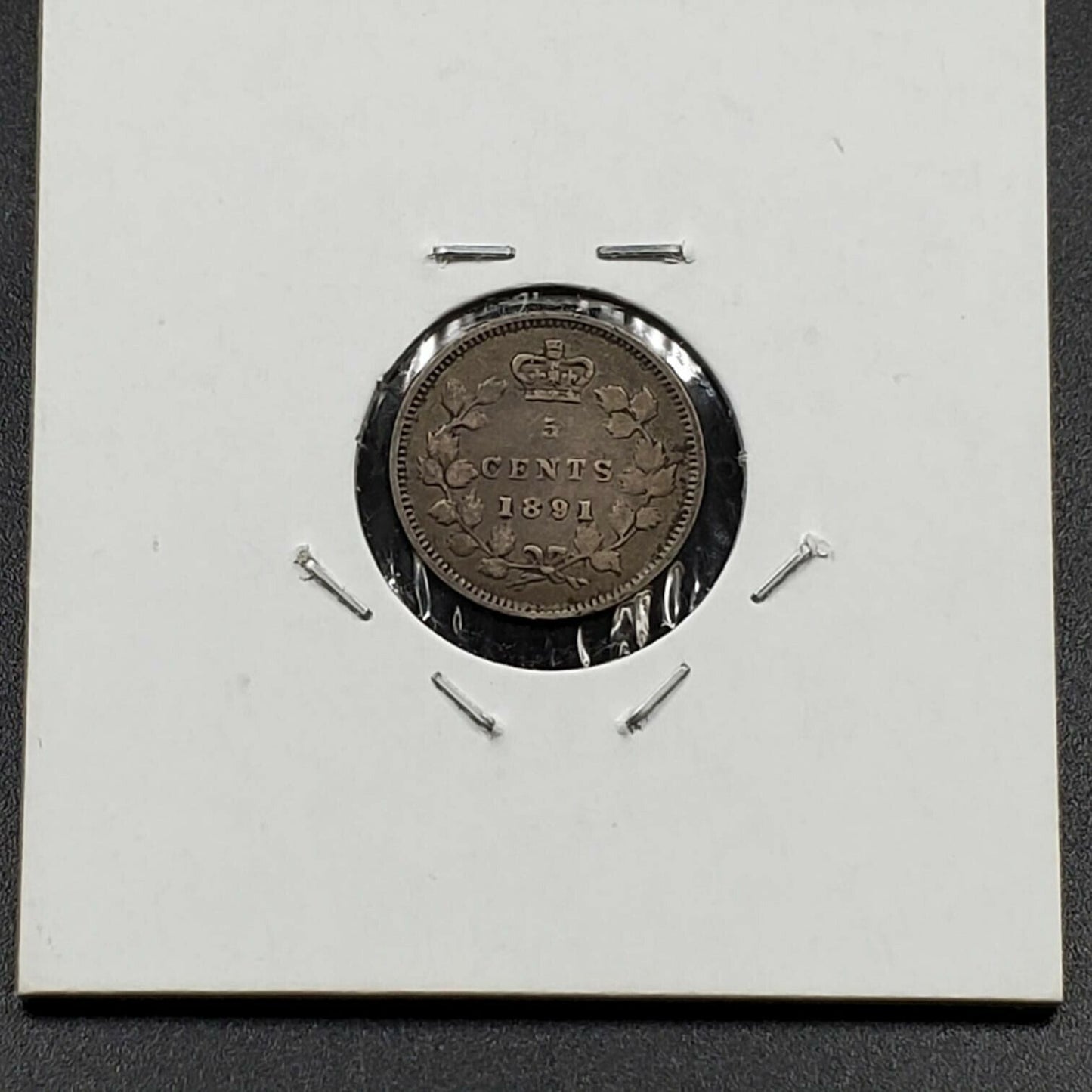 1891 Canada 5c 5 Cents Silver Nickel Coin Choice Fine Circulated