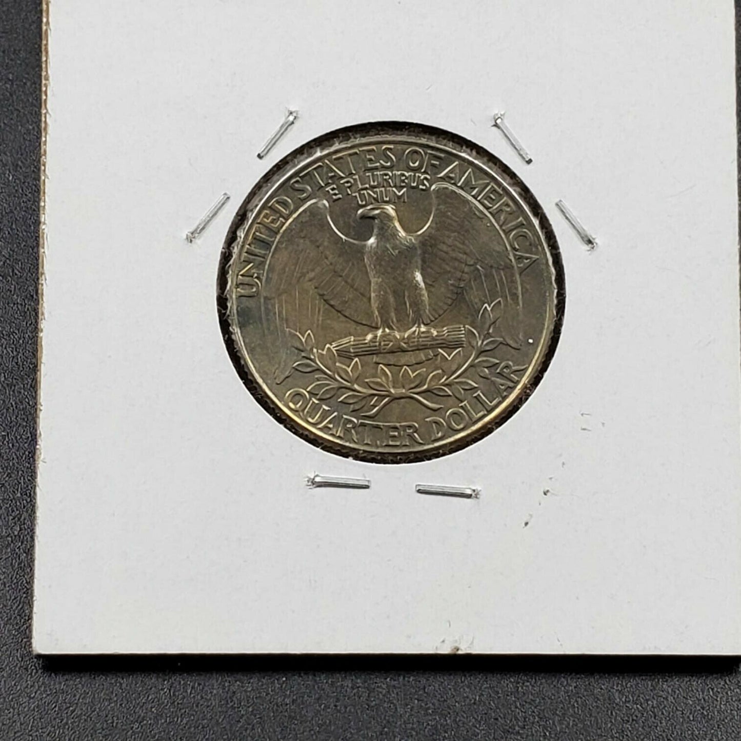 1991 D Washington CLAD Quarter Coin Choice BU UNC Nice Toning Toner 2