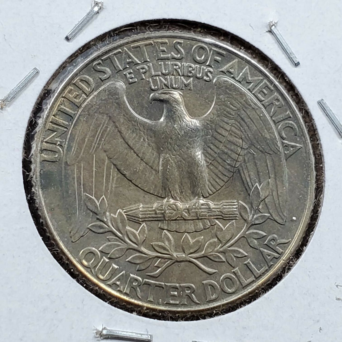 1991 D Washington CLAD Quarter Coin Choice BU UNC Nice Toning Toner 2