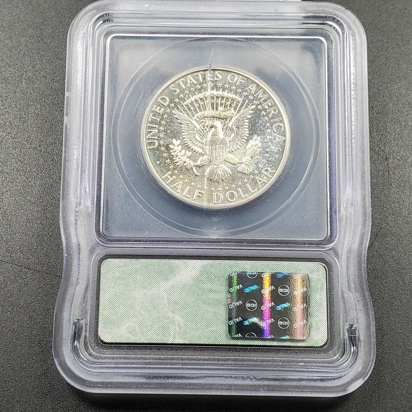 1967 P SMS Kennedy Silver Half Dollar Coin MS68 ICG Light Blue Toning Nice