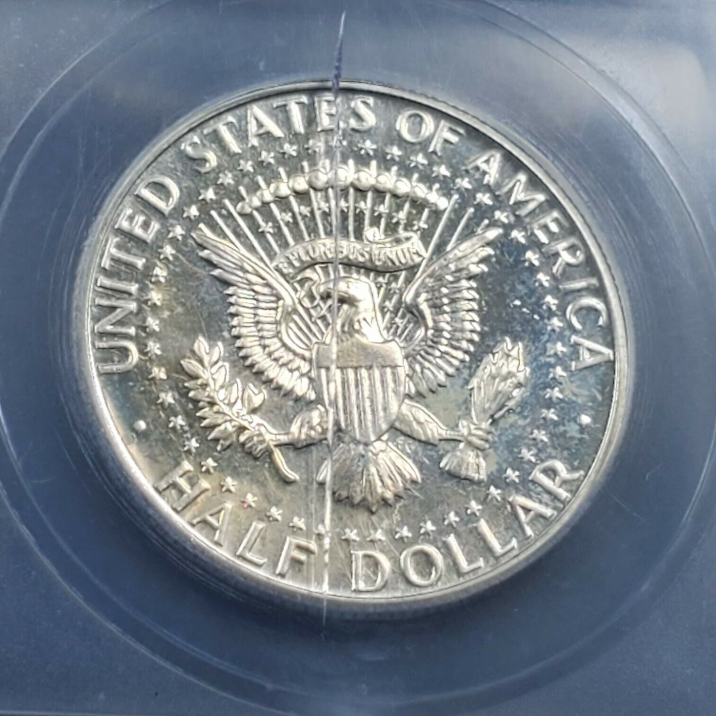 1967 P SMS Kennedy Silver Half Dollar Coin MS68 ICG Light Blue Toning Nice
