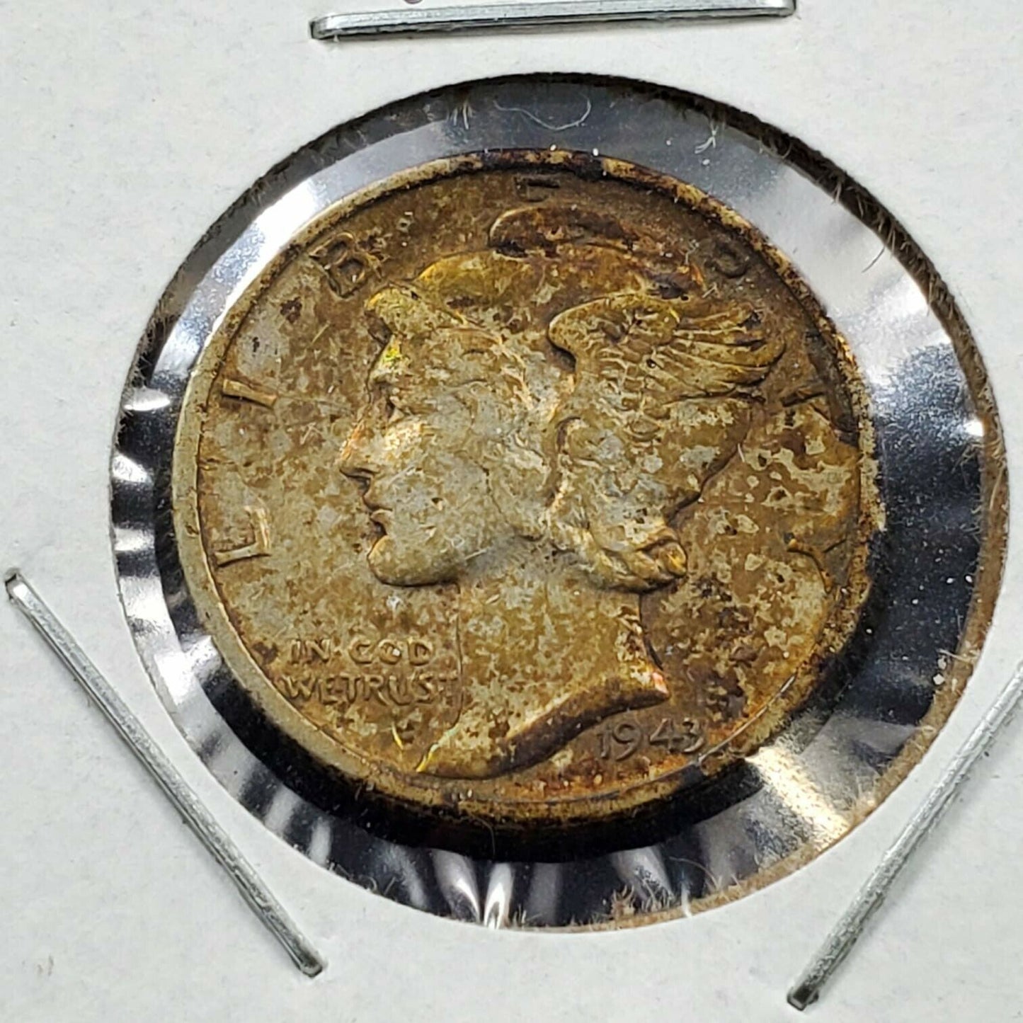 1943 D Mercury Dime Coin Circulated Neat Toning Combo Ship Discounts Robinsons