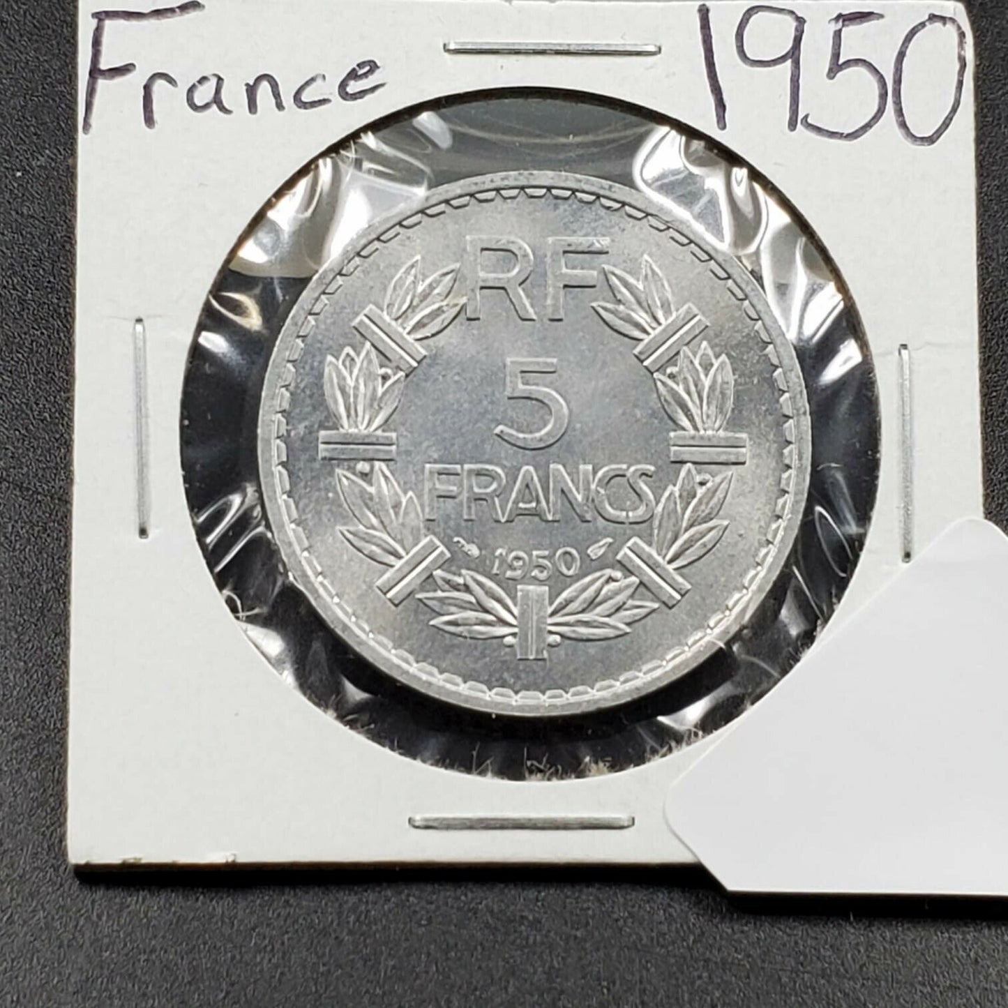 1950 France 5 Francs Aluminum Coin Choice Gem BU Unc High Grade