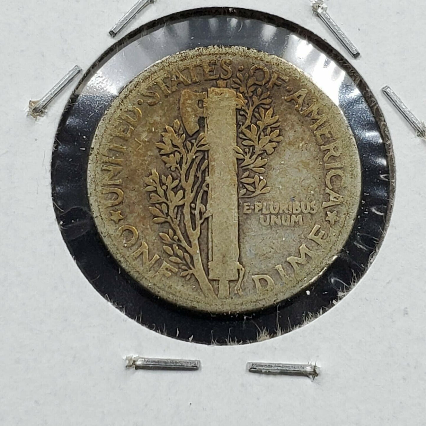 1936 P Mercury Dime 10c Silver Coin Circulated Neat Toning Toner