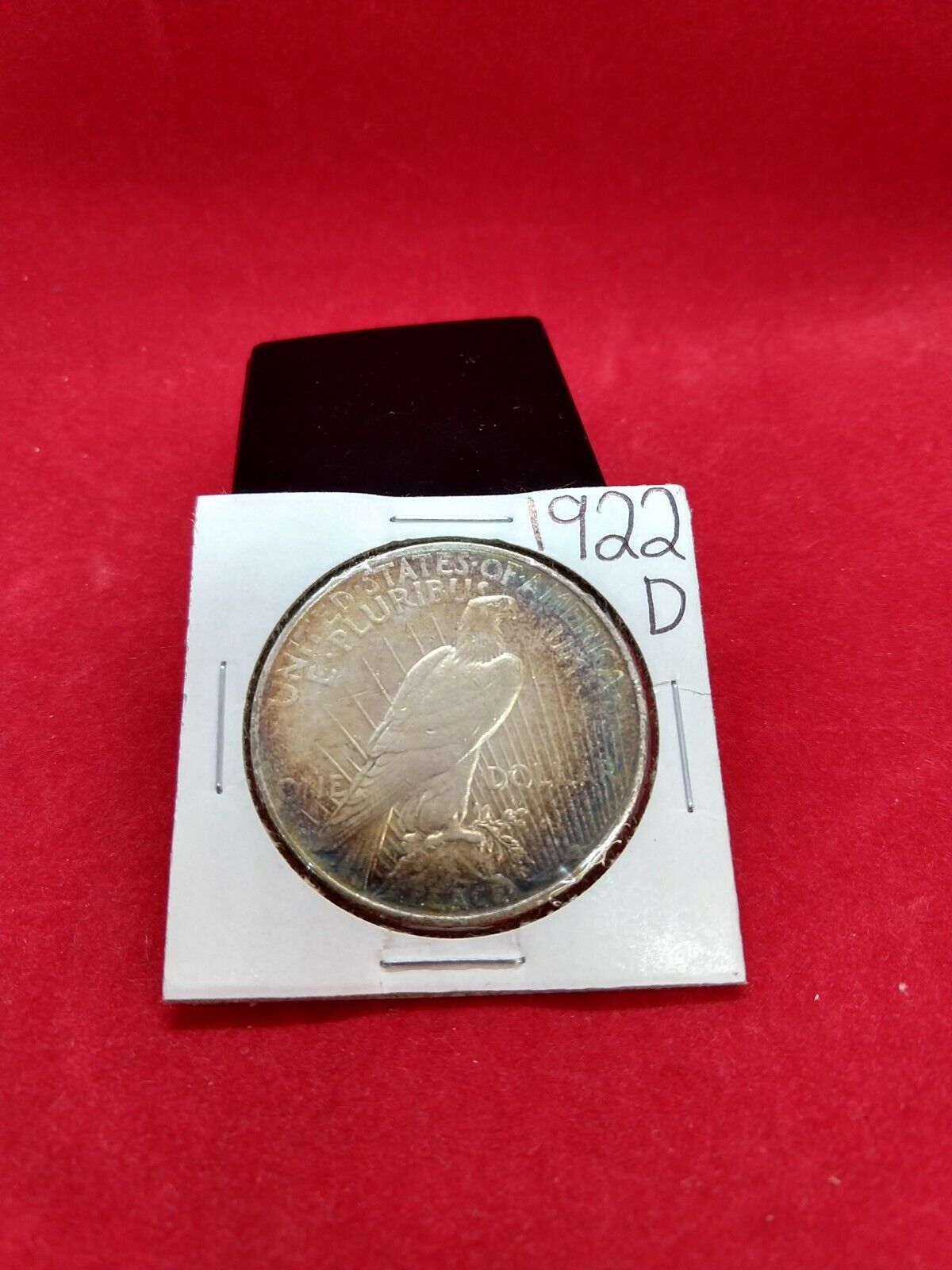 1922 P D & S 3 COIN Peace 90% Silver Eagle Dollar Set 🌈 Nice Toning Circulated
