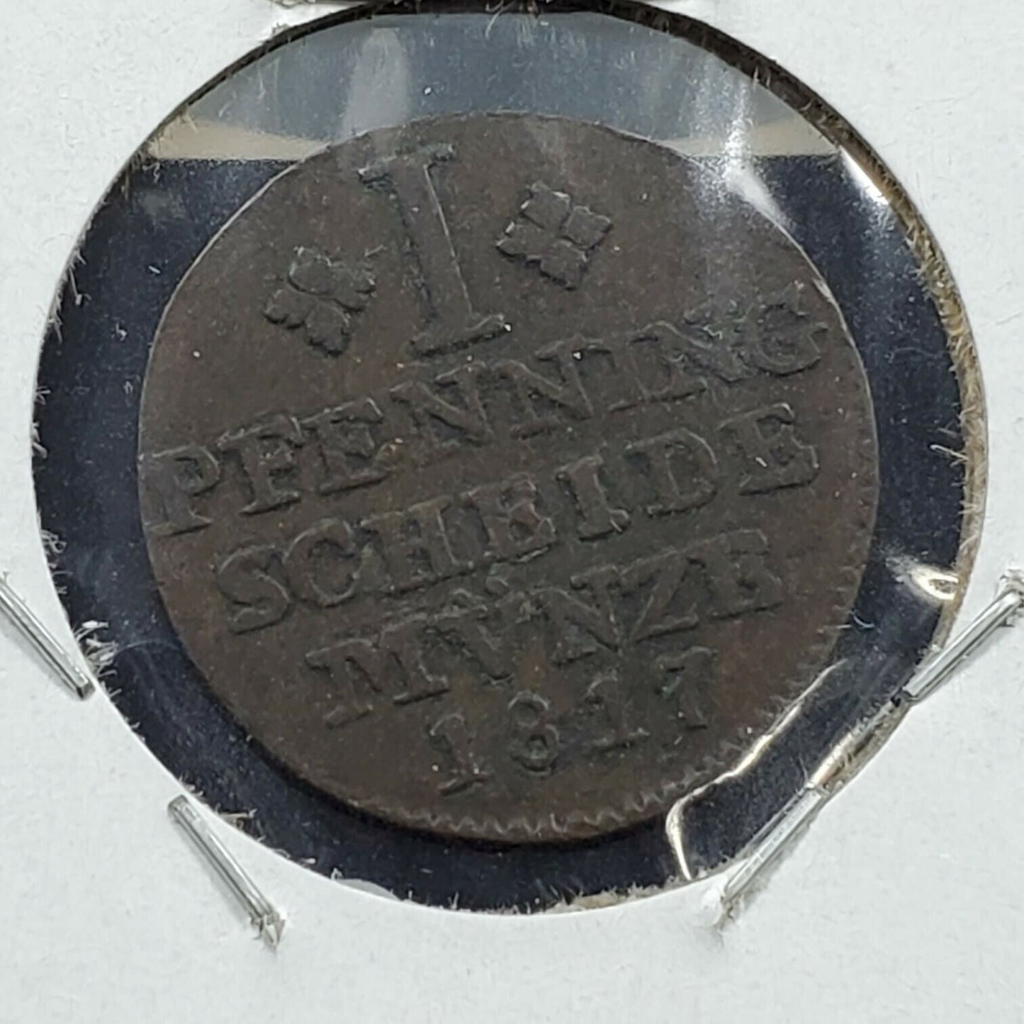 GERMANY GERMAN STATES BRUNSWICK 1 PFENNIG 1817 MUNZE VF / XF Nice Wolfenbüttel