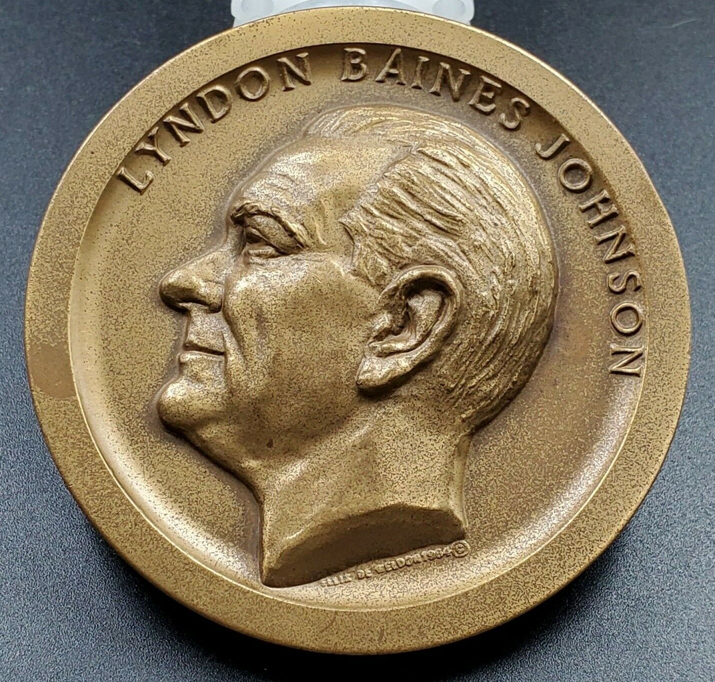 Recuse UNC Sealed LYNDON B BAINES JOHNSON PRESIDENTAL INAUGURAL BRONZE MEDAL LBJ