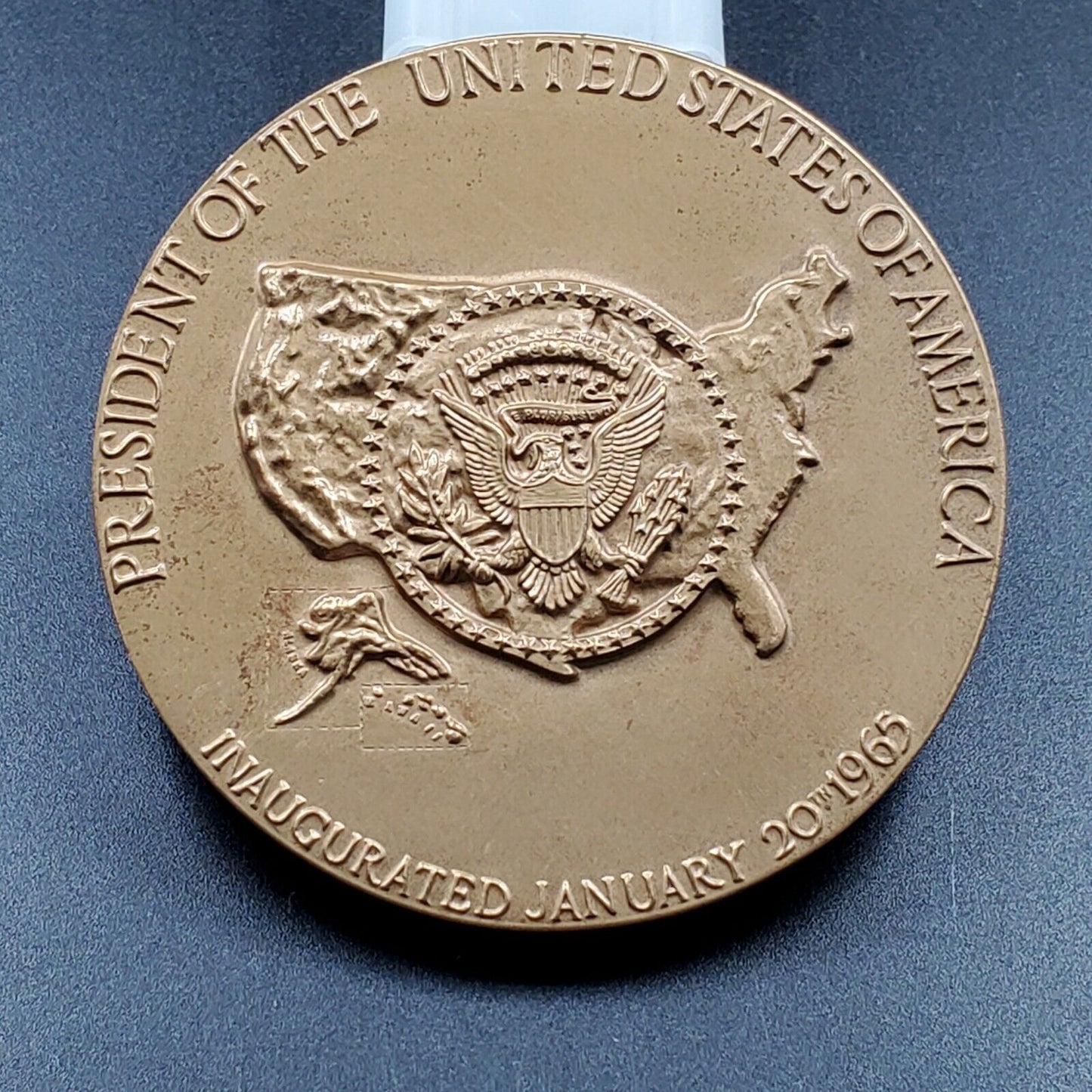 Recuse UNC Sealed LYNDON B BAINES JOHNSON PRESIDENTAL INAUGURAL BRONZE MEDAL LBJ