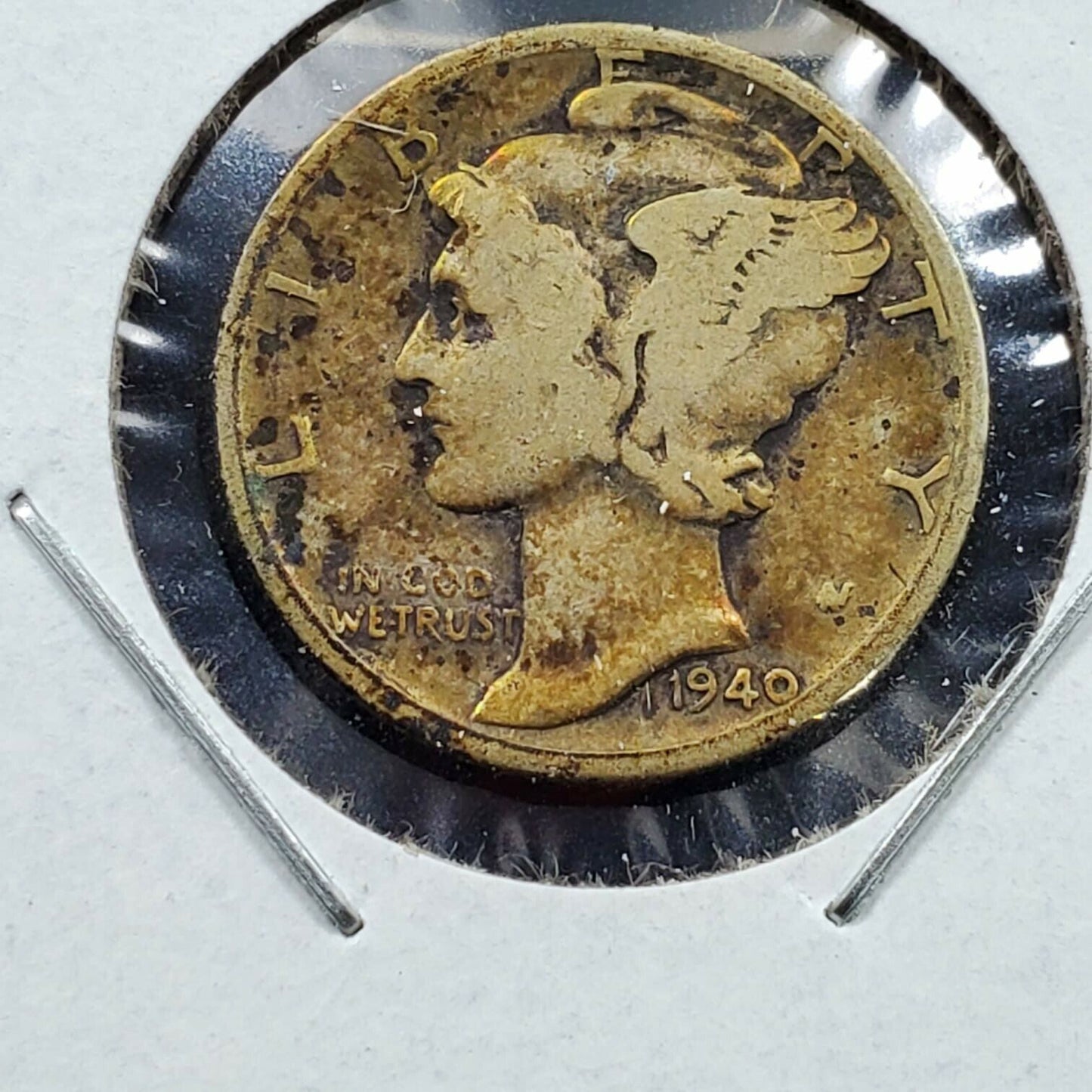 1940 D Mercury Dime Coin Circulated Neat Toning Combo Ship Discounts Robinsons
