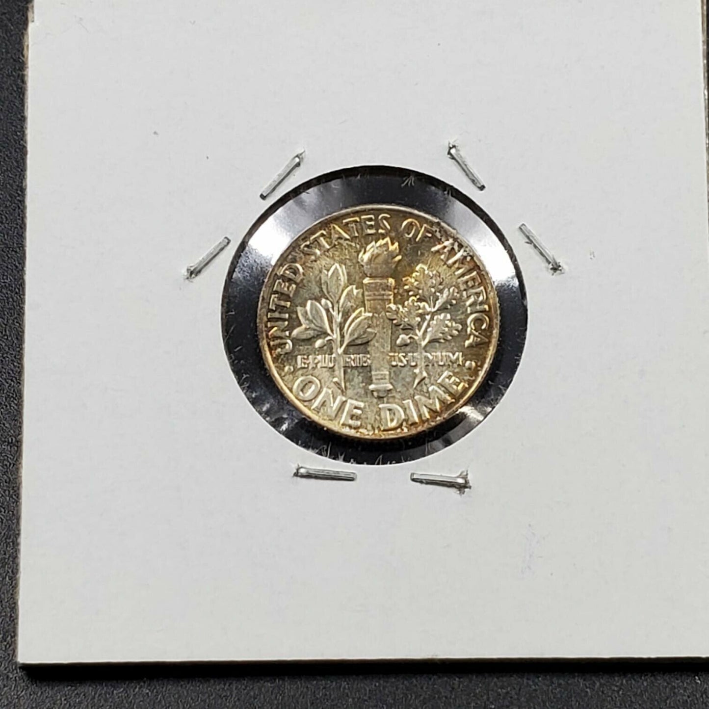 1964 P Roosevelt Silver Dime Uncirculated Neat Toning Toner