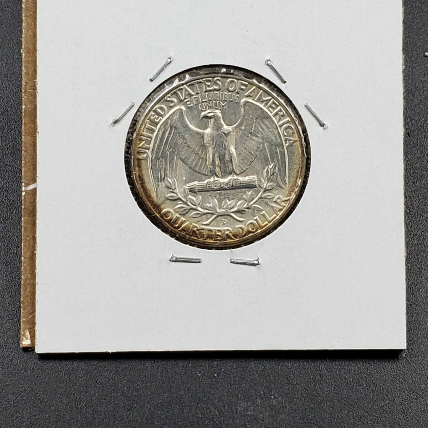 1960 D 25C Washington Quarter Silver Coin Choice BU Uncirculated Neat Toning