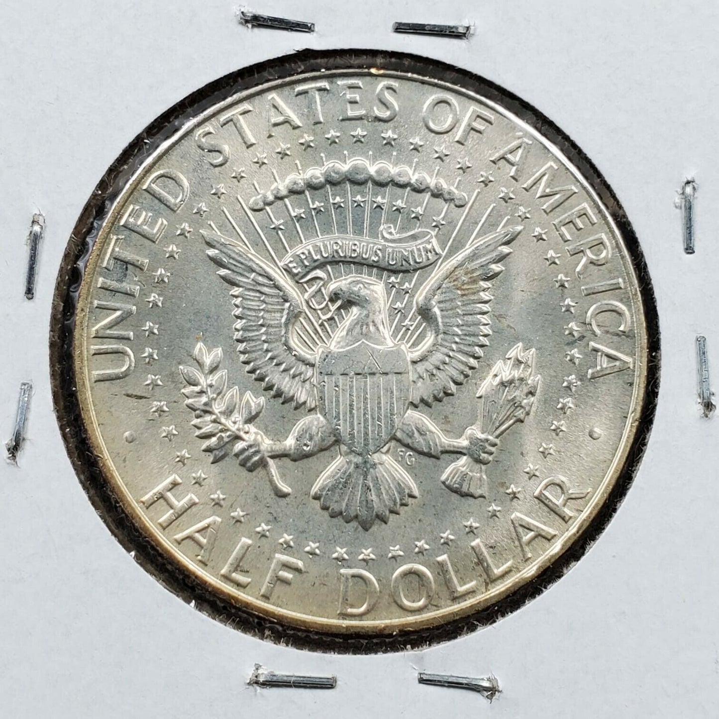 1968 D Kennedy 40% Silver Half Dollar Coin Choice BU Very Nice Toning Toner