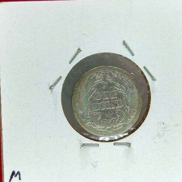 1914 D Barber DIME Silver Coin Average Circulated Neat Toning Obverse