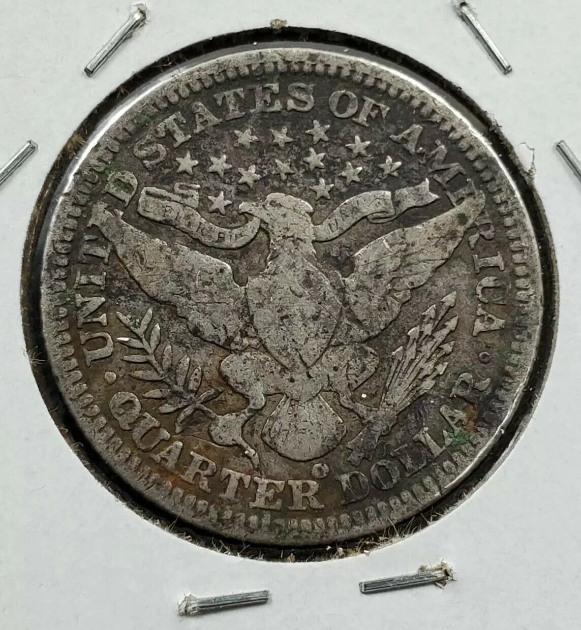 1904 O Barber Silver Quarter Coin FINE DETAILS Semi key Date