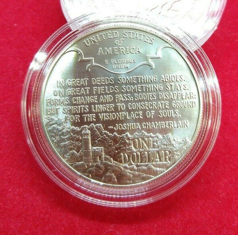 1995 P $1 CIVIL War Commemorative BU Business Silver Dollar