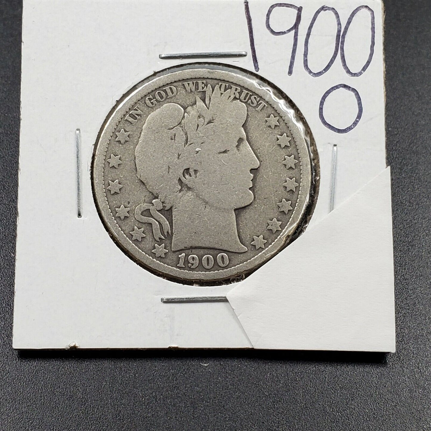 1900 O Barber Silver Half Dollar Coin Average VG Very Good Circulated New Orlean