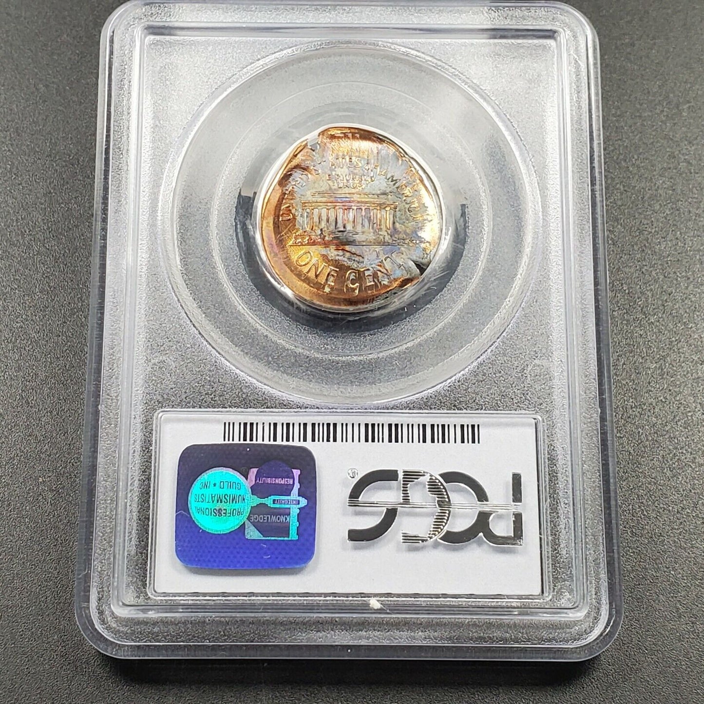 70% Brockadge w/ BroadStrike Error ND Zinc Lincoln Memorial Cent PCGS MS64 RD