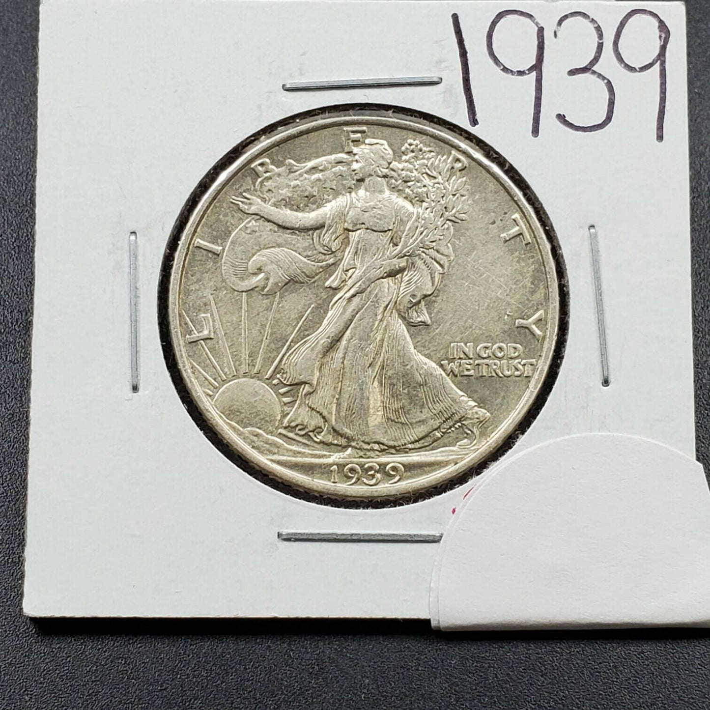 1939 P Walking Liberty Silver Eagle Half Dollar Coin Average Uncirculated Condit
