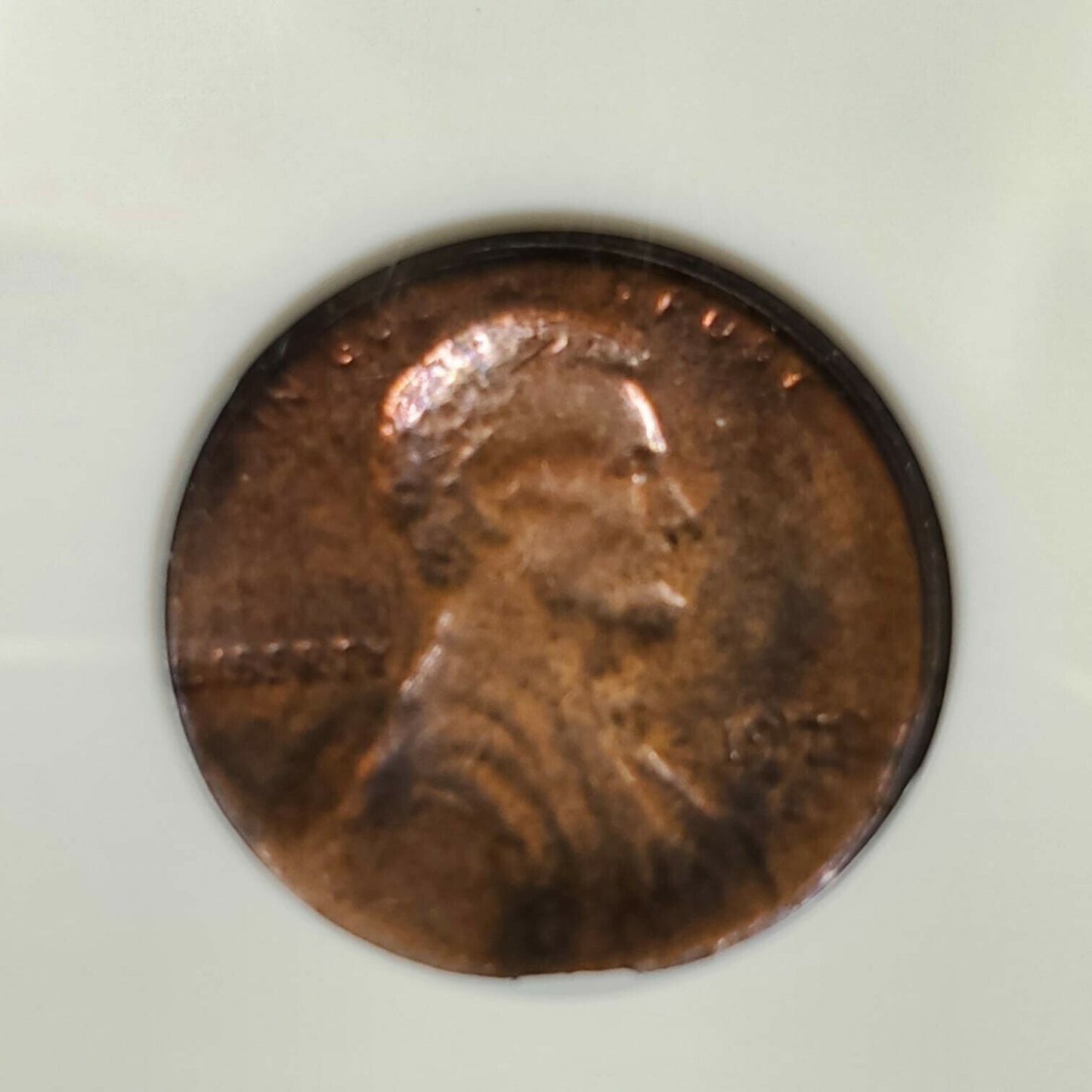 Struck Thru Late Stage Capped Die 1971 S Lincoln Memorial Cent Coin ANACS MS63