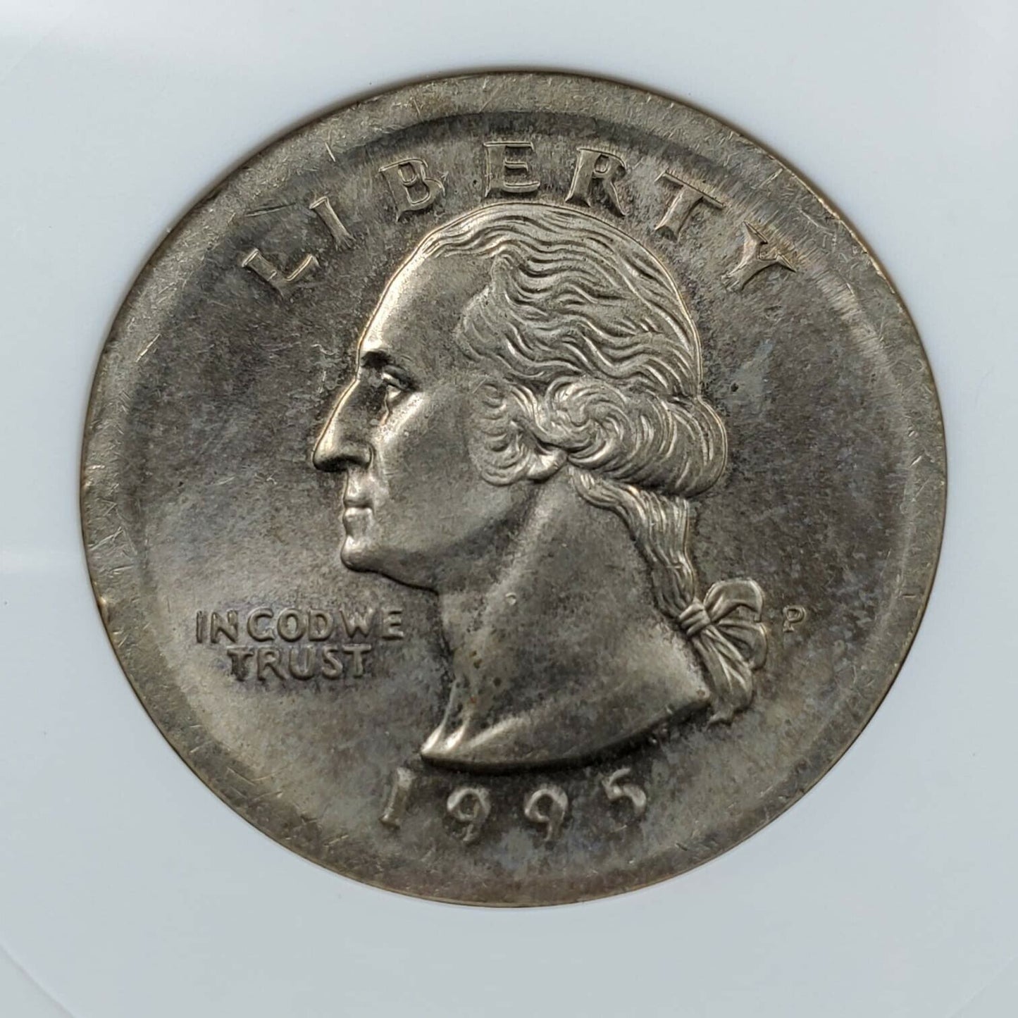 Large Broadstrike Error 1995 P Washington Quarter ANACS MS64 Nice Coin