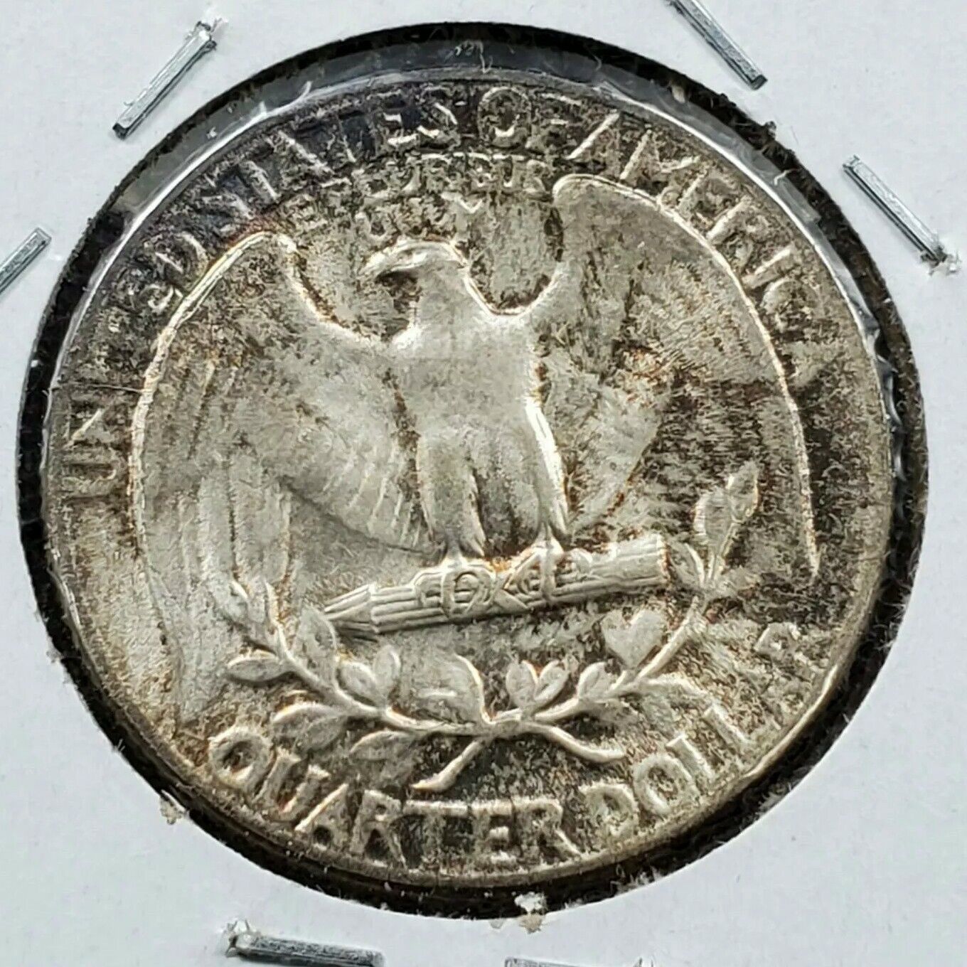 1954 P 25C Washington Quarter Silver Coin XF Circulated Neat Toning