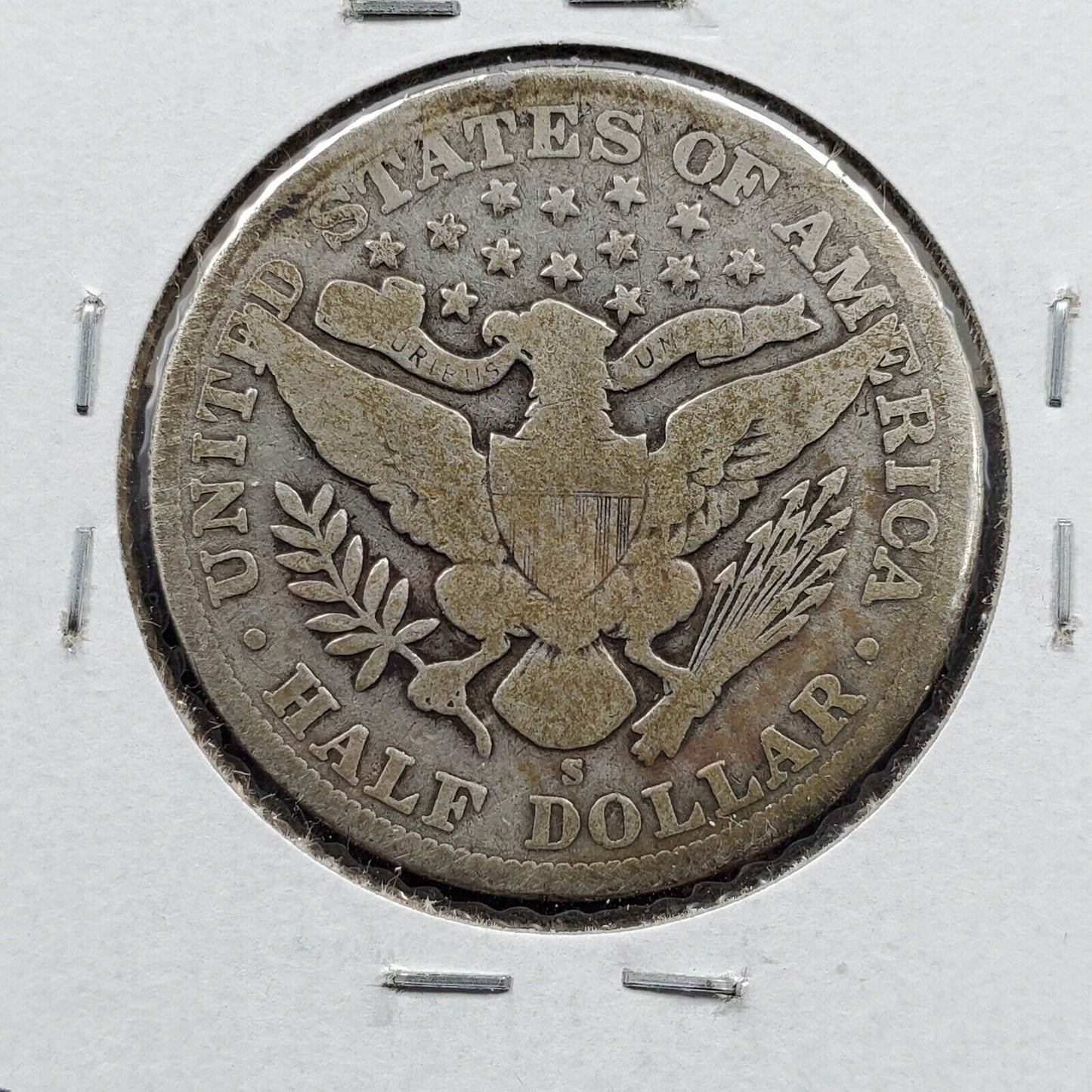 1910 S Barber Silver Half Dollar Coin Choice VG Very Good Nearly Fine Neat Toner