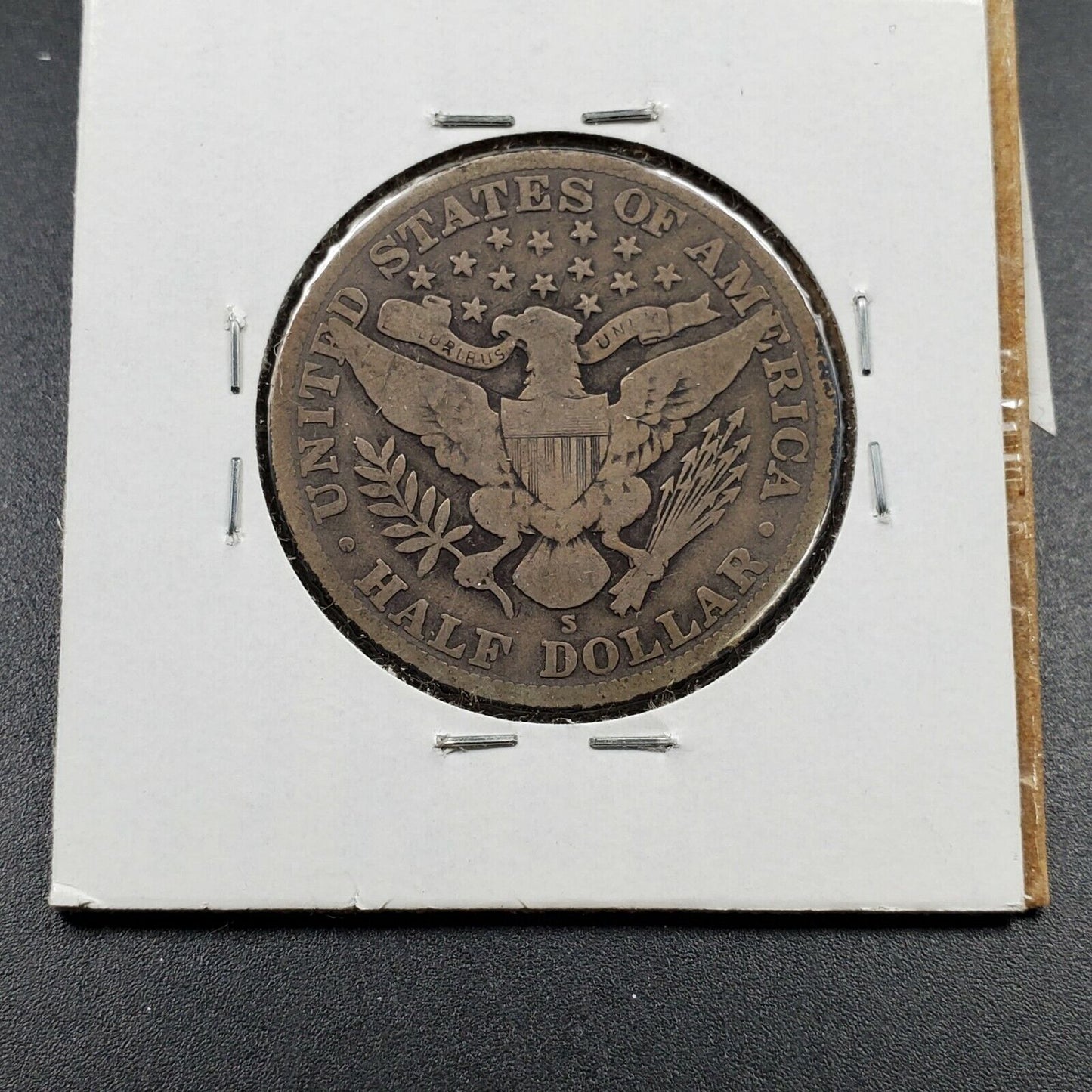 1912 S Barber Silver Half Dollar Coin Choice Fine Nearly VF Circulated Condition