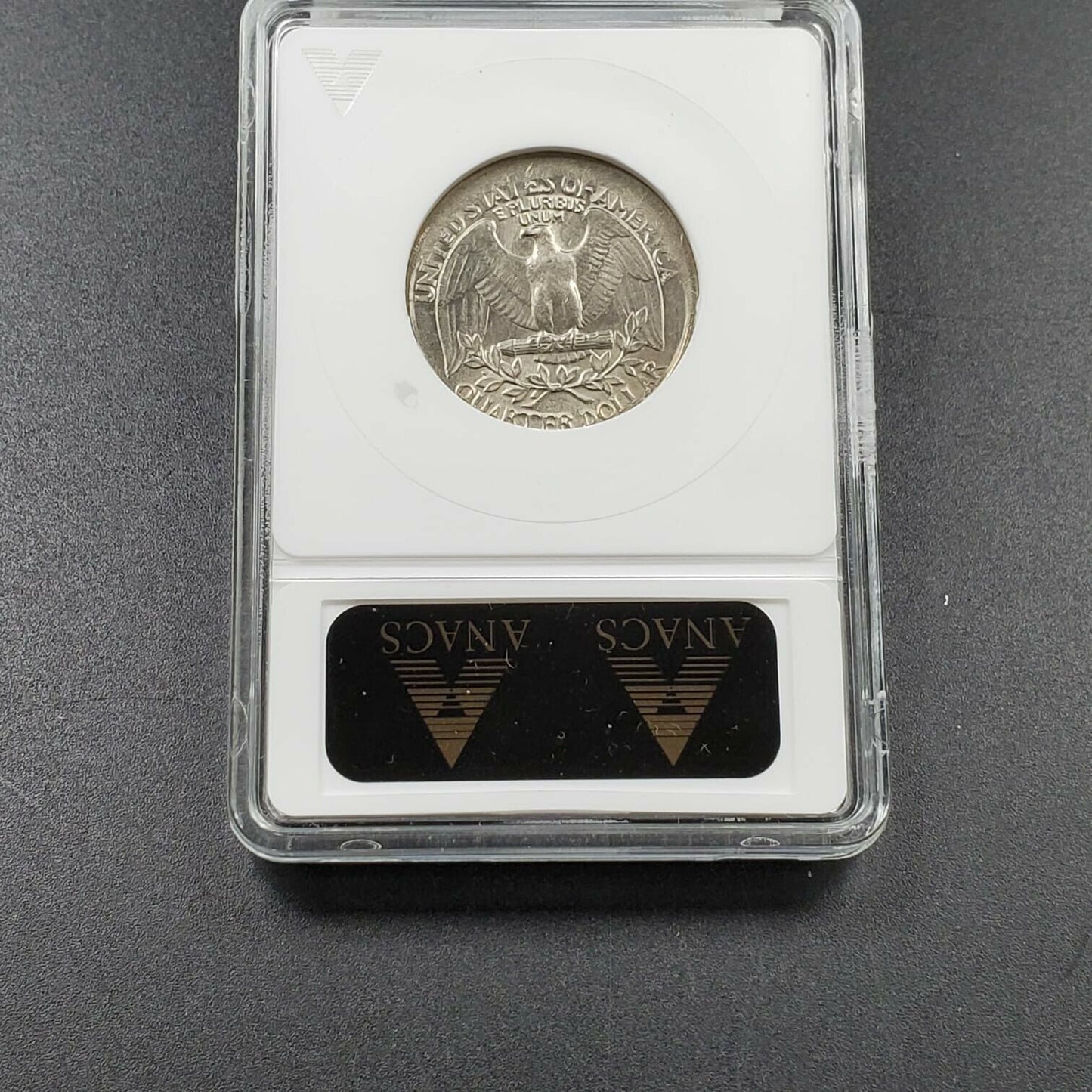 Large Broadstrike Error 1985 P Washington Quarter ANACS UNC Details Nice Coin