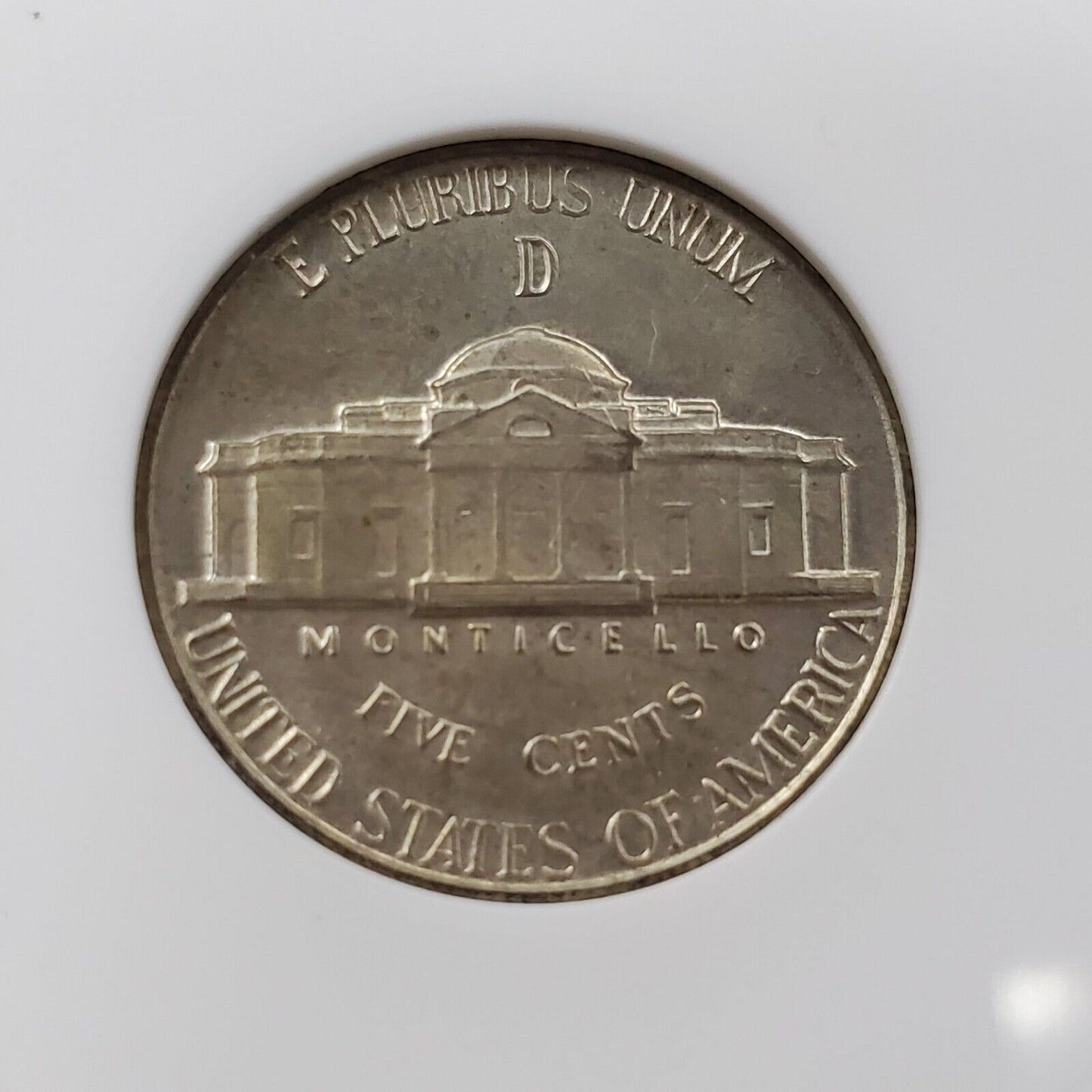 1943 D Jefferson WW2 War Nickel Coin 6 FS Full Steps ANACS MS63 BU UNC