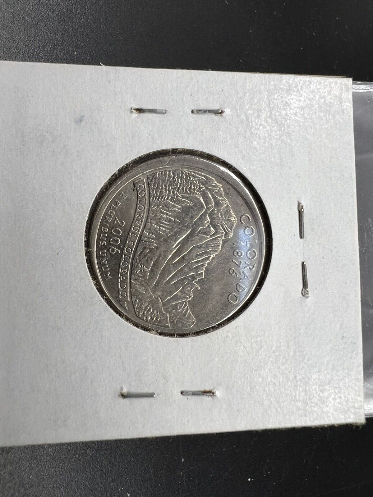 2006 25c Off Center Broadstrike Error Coin Colorado State Statehood Quarter AU