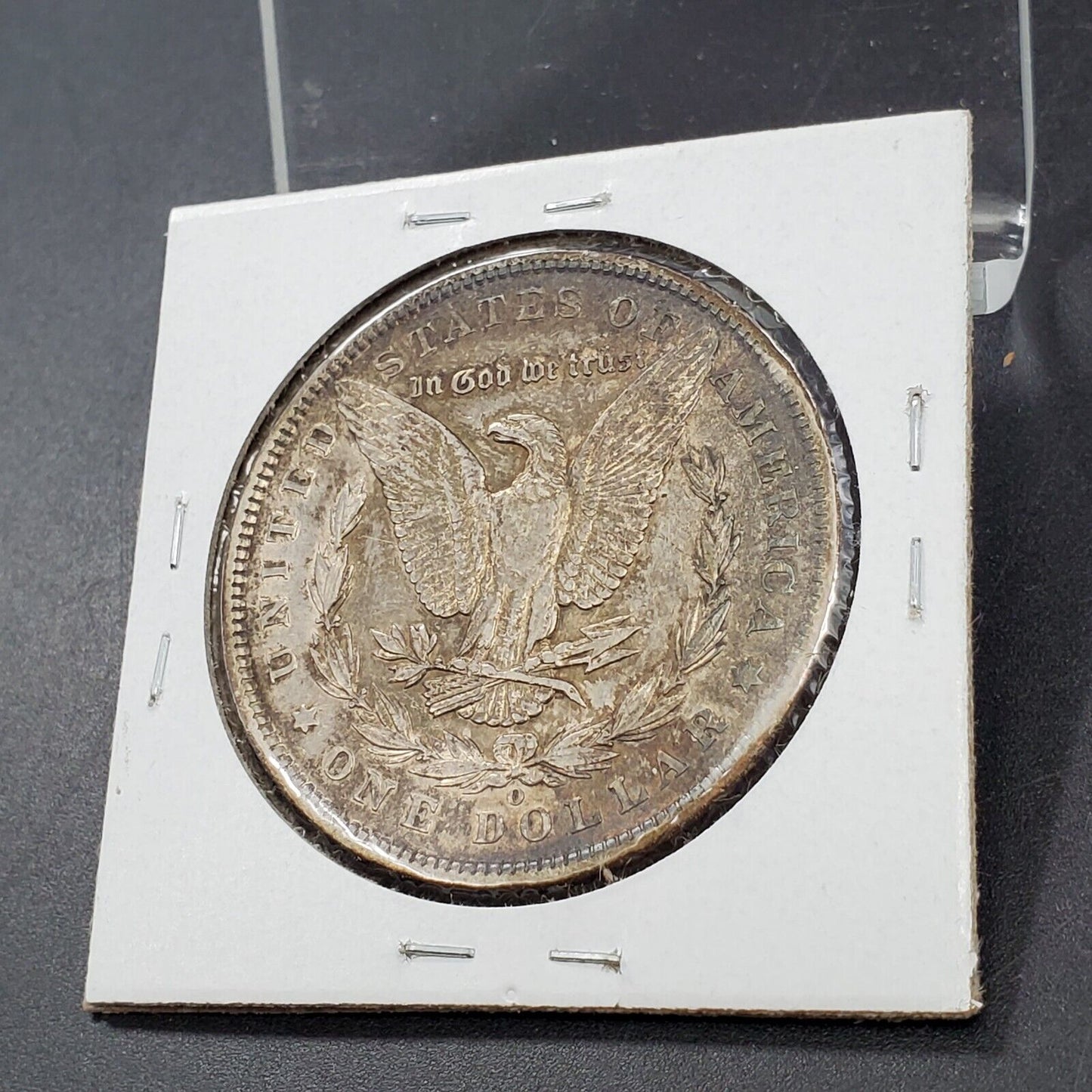 1890 O Morgan Silver Eagle Dollar Coin XF EF Extra Fine Circ Neat Toning Toner