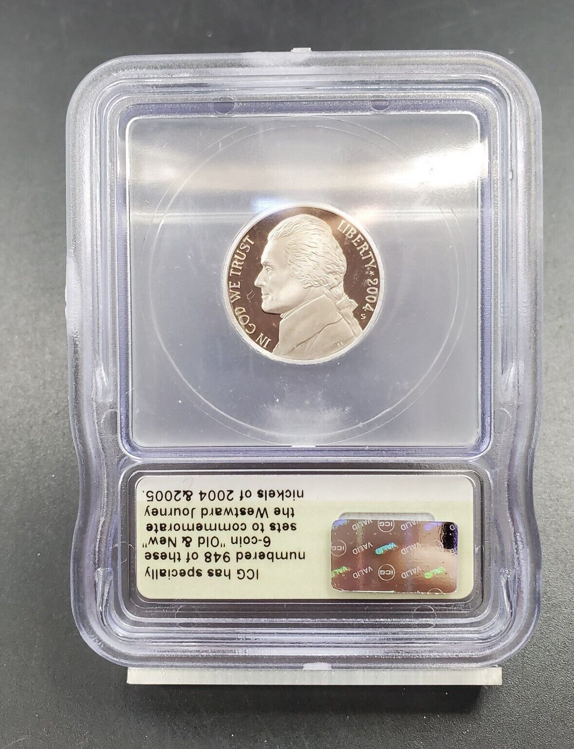 2004 S ICG PF70 DCAM Keelboat Jefferson Nickel 5C Proof