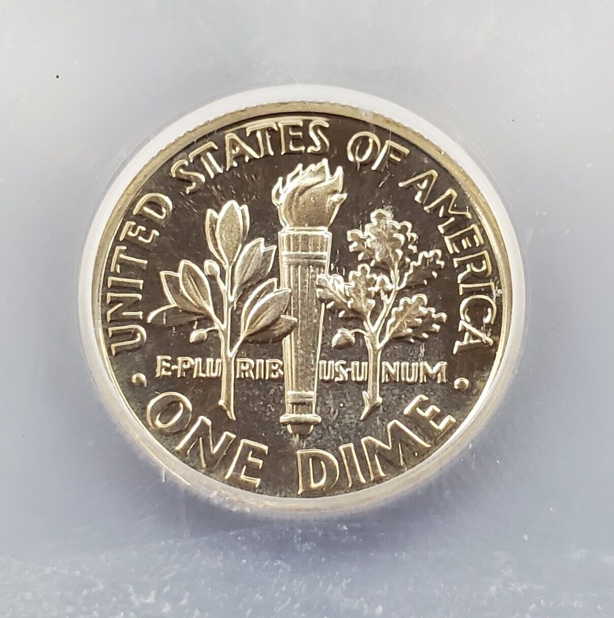 1990 S Roosevelt Clad Dime Proof Coin Vintage ICG PR70 DCAM Deep Cameo Gem