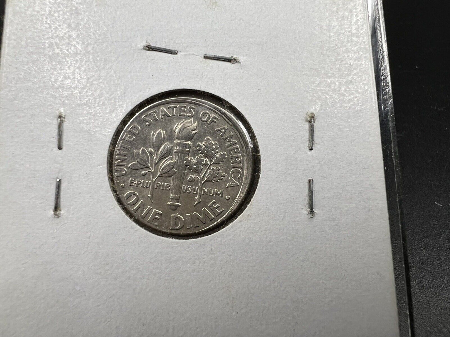 2005 P 10c Roosevelt Clad Dime Slight Off Center Broadstrike Error Coin Circ