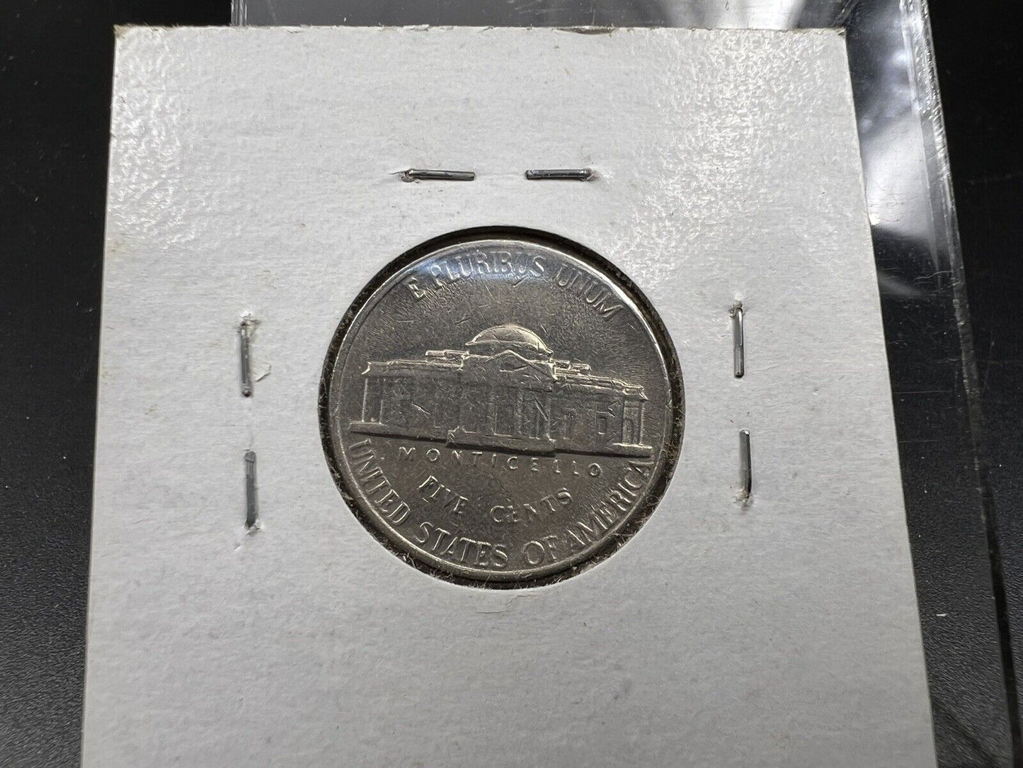 1993 P Jefferson Nickel 5c Coin Misaligned Obverse Die Error VF / XF Circ