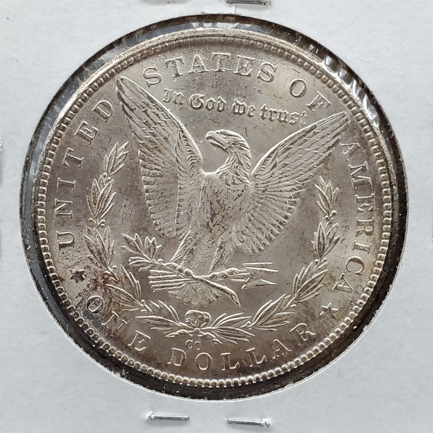 1884 CC Morgan Silver Eagle Dollar Coin Choice BU UNC PQ * Rainbow toning toner