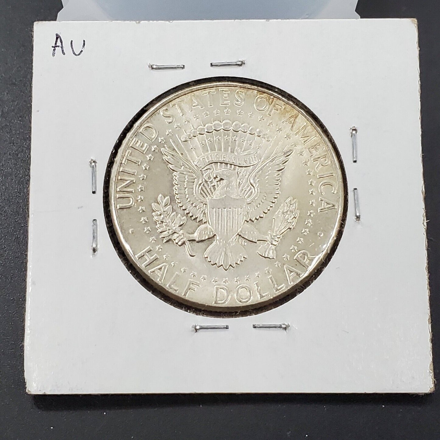 1964 P 50c Kennedy Silver Half Dollar Double Die Obverse Minor Variety #O AU