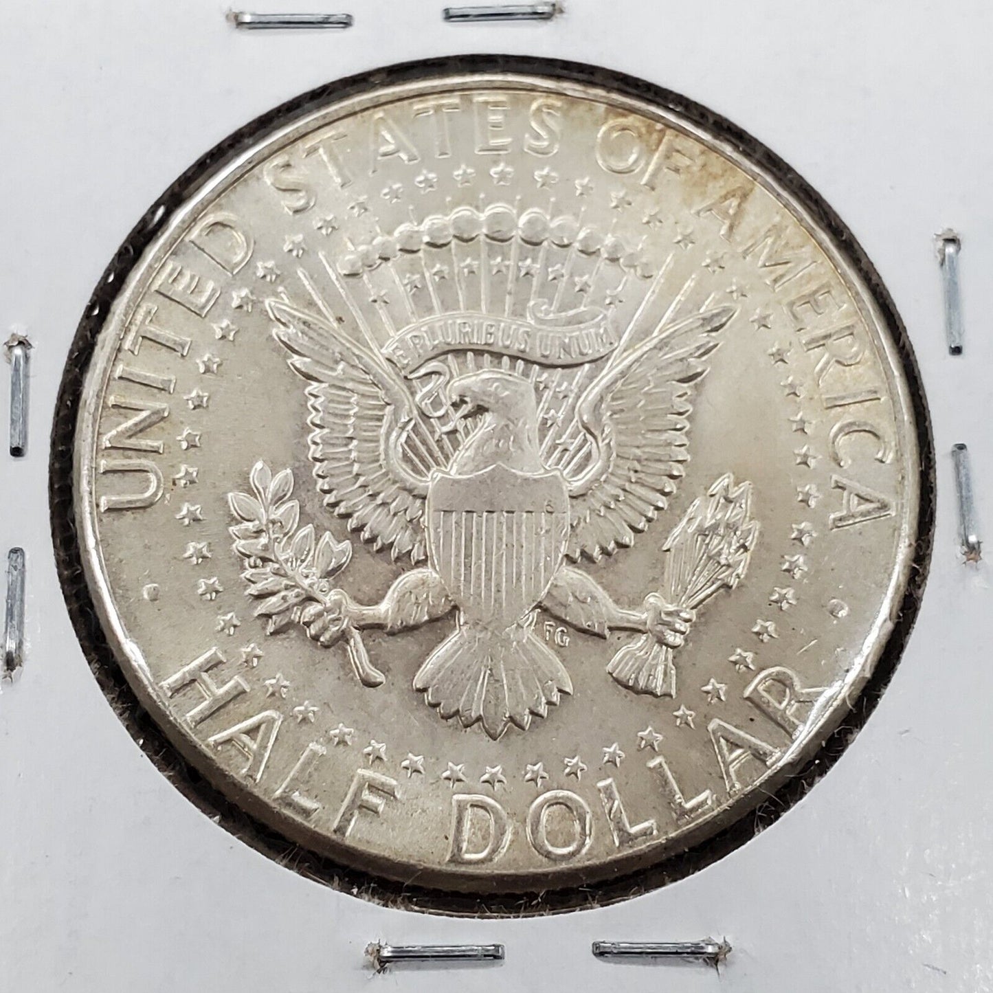 1964 P 50c Kennedy Silver Half Dollar Double Die Obverse Minor Variety #O AU