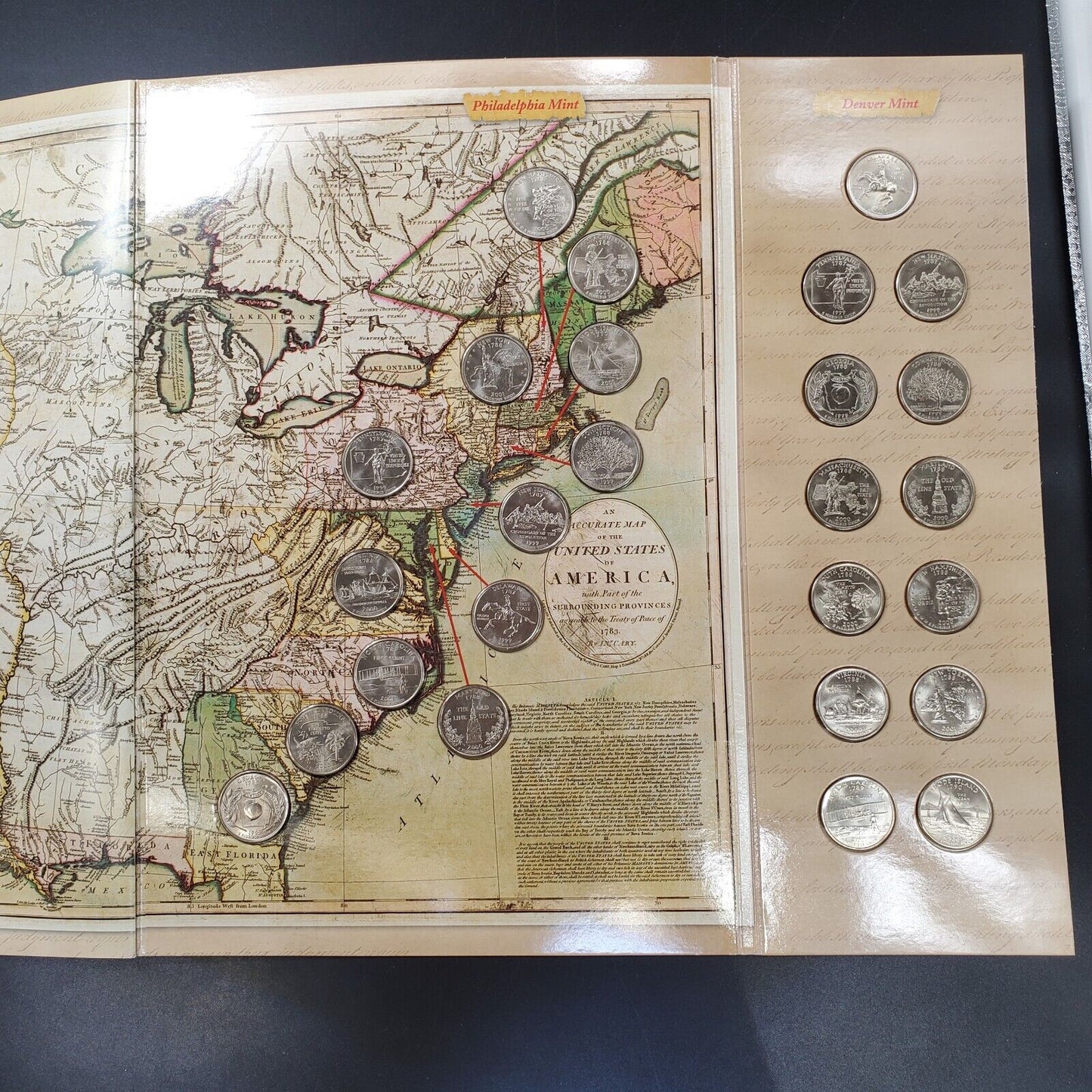 The Formation Of The Union First 13 States 50 State Quarter Set